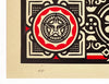 SHEPARD FAIREY 'SSI: Mea Culpa' (black/red) Screen Print - Signari Gallery