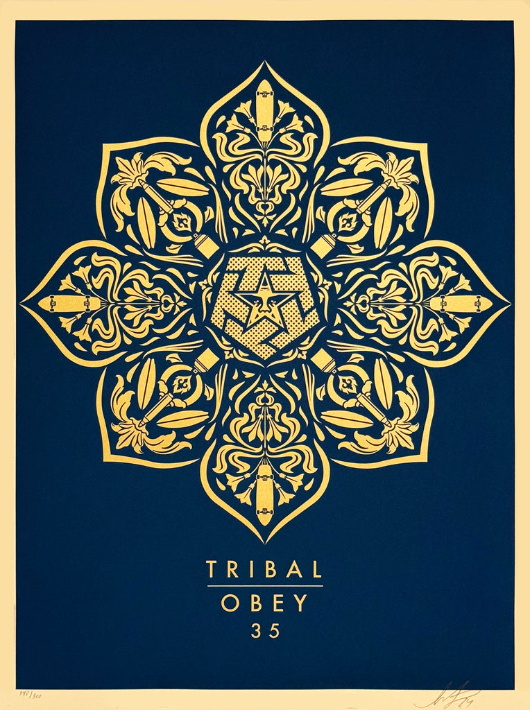 SHEPARD FAIREY 'Tribal Anniversary' (2024) Screen Print - Signari Gallery