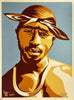 SHEPARD FAIREY 'Tupac' (blue) Screen Print - Signari Gallery