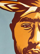 Load image into Gallery viewer, SHEPARD FAIREY 'Tupac' (blue) Screen Print - Signari Gallery