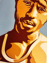 Load image into Gallery viewer, SHEPARD FAIREY 'Tupac' (blue) Screen Print - Signari Gallery