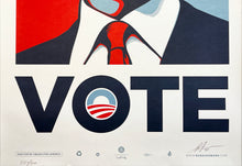 Load image into Gallery viewer, SHEPARD FAIREY 'VOTE (Obama 2008)' HAND-SIGNED/Framed Archival Pigment Print - Signari Gallery
