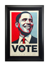 Load image into Gallery viewer, SHEPARD FAIREY 'VOTE (Obama 2008)' HAND-SIGNED/Framed Archival Pigment Print - Signari Gallery