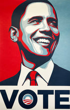 Load image into Gallery viewer, SHEPARD FAIREY 'VOTE (Obama 2008)' HAND-SIGNED/Framed Archival Pigment Print - Signari Gallery