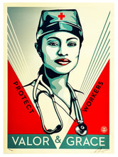 Load image into Gallery viewer, SHEPARD FAIREY 'Valor & Grace Nurse' (2020) Screen Print - Signari Gallery