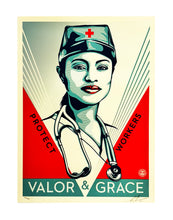 Load image into Gallery viewer, SHEPARD FAIREY 'Valor & Grace Nurse' (2020) Screen Print - Signari Gallery