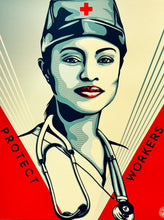 Load image into Gallery viewer, SHEPARD FAIREY 'Valor & Grace Nurse' (2020) Screen Print - Signari Gallery