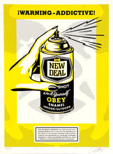Load image into Gallery viewer, SHEPARD FAIREY 'Warning: Addictive' (2019) Rare 1st Edition Screen Print - Signari Gallery