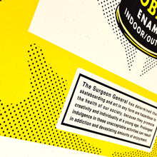 Load image into Gallery viewer, SHEPARD FAIREY 'Warning: Addictive' (2019) Rare 1st Edition Screen Print - Signari Gallery