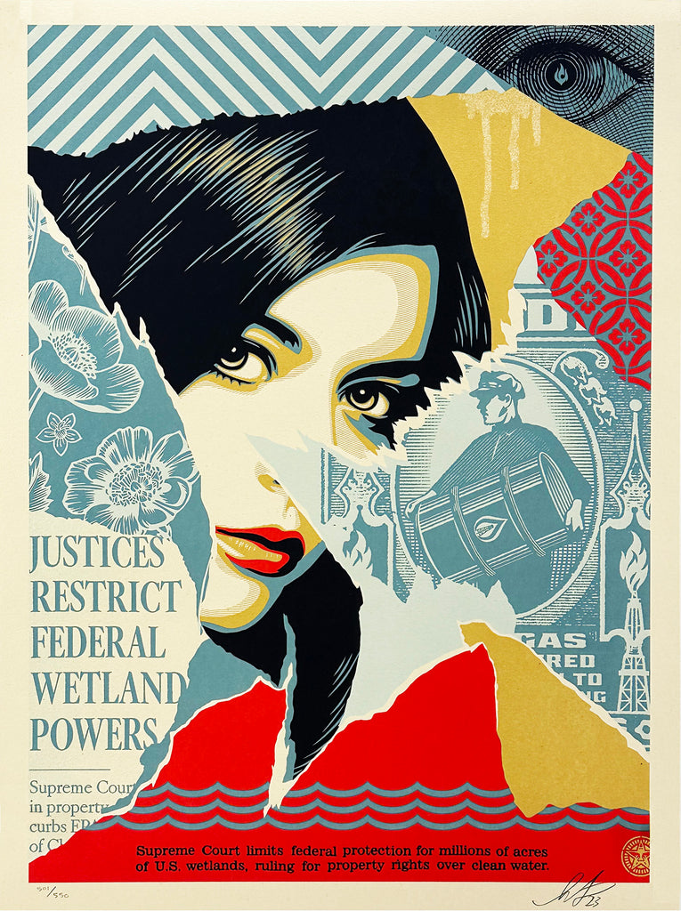 SHEPARD FAIREY 'Wetland Powers' (2023) Screen Print - Signari Gallery