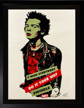 Load image into Gallery viewer, SHEPARD FAIREY 'Sid Vicious: Your Way' (2003) Framed Screen Print - Signari Gallery