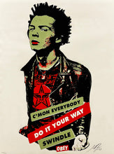 Load image into Gallery viewer, SHEPARD FAIREY 'Sid Vicious: Your Way' (2003) Framed Screen Print - Signari Gallery