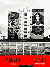 Load image into Gallery viewer, SHEPARD FAIREY x D*FACE 'Wasted Youth/Your Eyes Here' (2015) Rare Screen Print - Signari Gallery