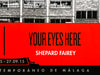 SHEPARD FAIREY x D*FACE 'Wasted Youth/Your Eyes Here' (2015) Rare Screen Print - Signari Gallery