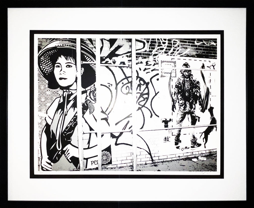 SHEPARD FAIREY x WK INTERACT 'Obey/WK: Revolution Girl' (2007) Framed Screen Print - Signari Gallery