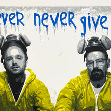 Load image into Gallery viewer, SIXSTRINGER 'Walt & Jesse: Never Give Up' (2012) Screen Print - Signari Gallery