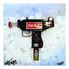 SKET-ONE 'Coca-Sket Uzi' (2025) Designer Resin Art Sculpture + Giclee Print - Signari Gallery