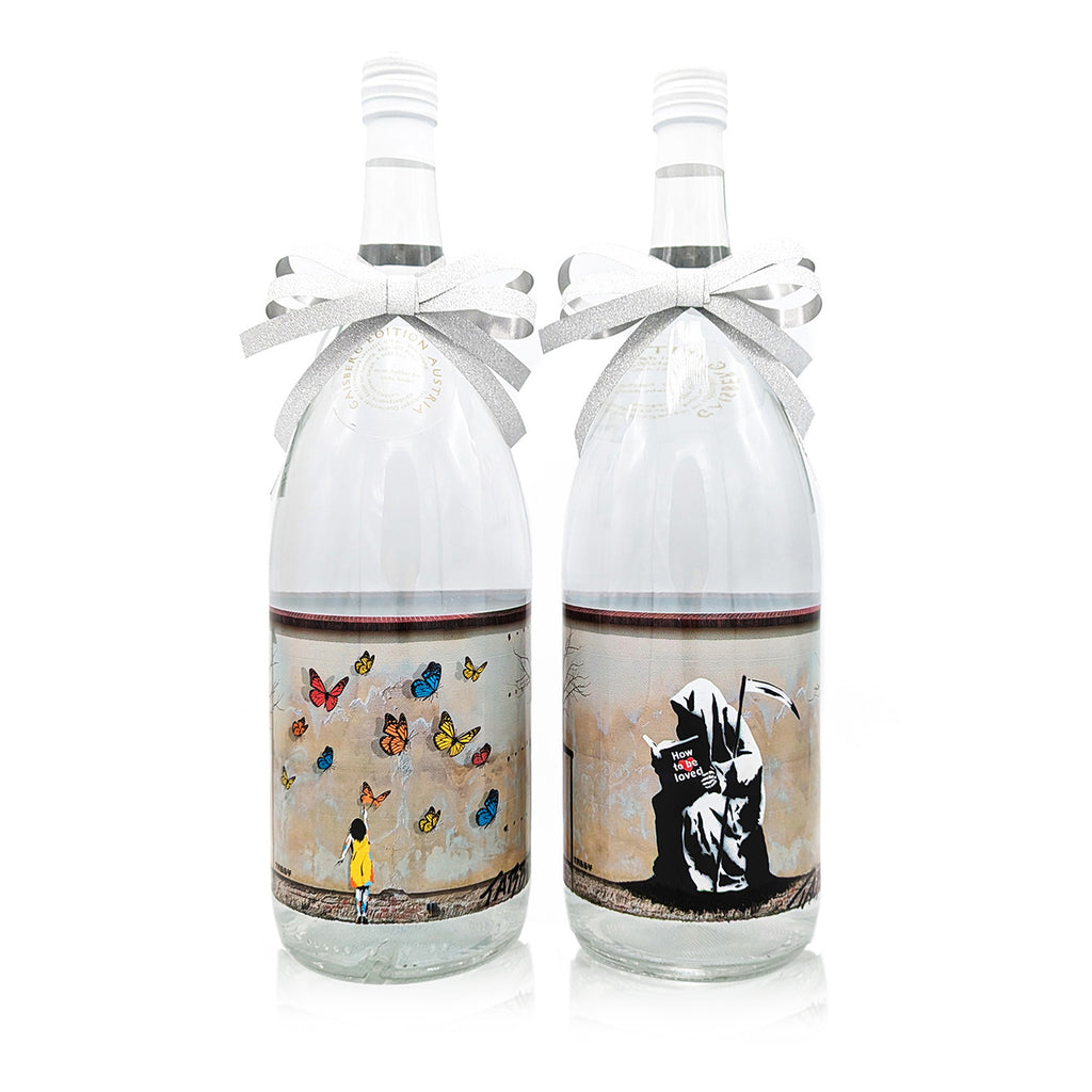 TABBY x Gaisbergwasser 'Edition Austria' (2024) 2-Sided Hand-Embellished Water Bottle - Signari Gallery