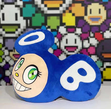 Load image into Gallery viewer, TAKASHI MURAKAMI 'DOB Face' (2017) Plush Figure/Cushion (blue) - Signari Gallery
