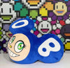 TAKASHI MURAKAMI 'DOB Face' (2017) Plush Figure/Cushion (blue) - Signari Gallery