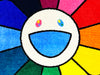 TAKASHI MURAKAMI 'Flowers' (2022) Floor Rug/Mat (rainbow) - Signari Gallery