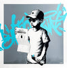 ZEDSY 'How to Graffiti' (aqua) Screen Print - Signari Gallery