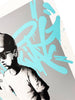 ZEDSY 'How to Graffiti' (aqua) Screen Print - Signari Gallery