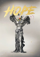 Load image into Gallery viewer, ALESSIO B 'Hope' (silver) Hand-Finished Screen Print (AP)
