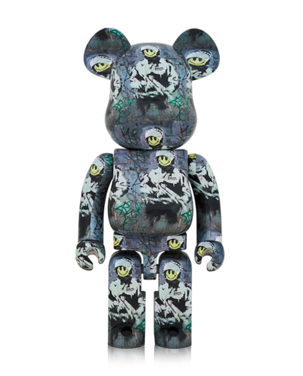 BANKSY (after) x Be@rbrick 'Riot Cop' 1000% Art Figure | Signari