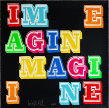 Load image into Gallery viewer, BEN EINE 'Imagine' 9-Color Screen Print