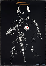 Load image into Gallery viewer, BEN NAZ 'LA Love' (gold) Hand-Painted Screen Print - Signari Gallery