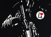 BEN NAZ 'LA Love' (gold) Hand-Painted Screen Print - Signari Gallery