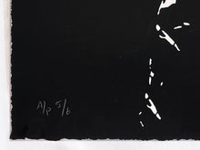 Load image into Gallery viewer, BEN NAZ 'LA Love' (gold) Hand-Painted Screen Print - Signari Gallery
