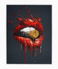 BRUSK 'Bullet in Your Mouth' Framed Lithograph Print