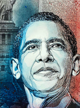 Load image into Gallery viewer, C215 'Obama' Custom Framed Giclée Print