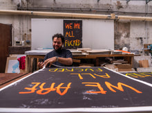 Load image into Gallery viewer, CB HOYO 'We Are All Fucked' (orange) Offset Lithograph - Signari Gallery