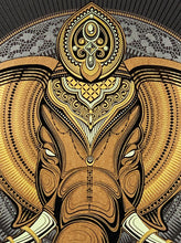 Load image into Gallery viewer, CHRIS SAUNDERS 'Elephant Mandala' Screen Print