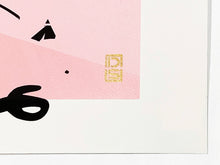 Load image into Gallery viewer, DS 'Miley's Smash Hits' (pink) Hand-Finished Silkscreen Print - Signari Gallery