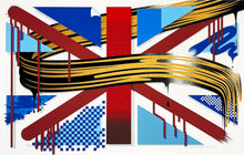 Load image into Gallery viewer, D*FACE 'Union Jacked' 13-Color Screen Print - Signari Gallery