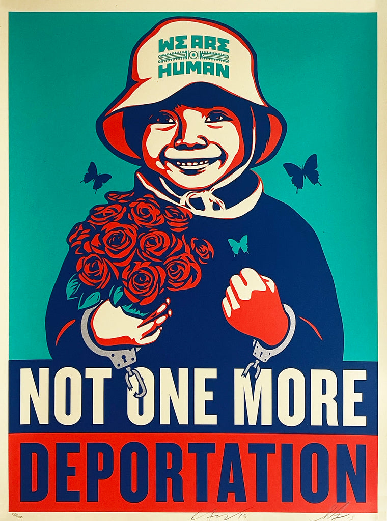 ERNESTO YERENA x SHEPARD FAIREY 'Not One More' Screen Print