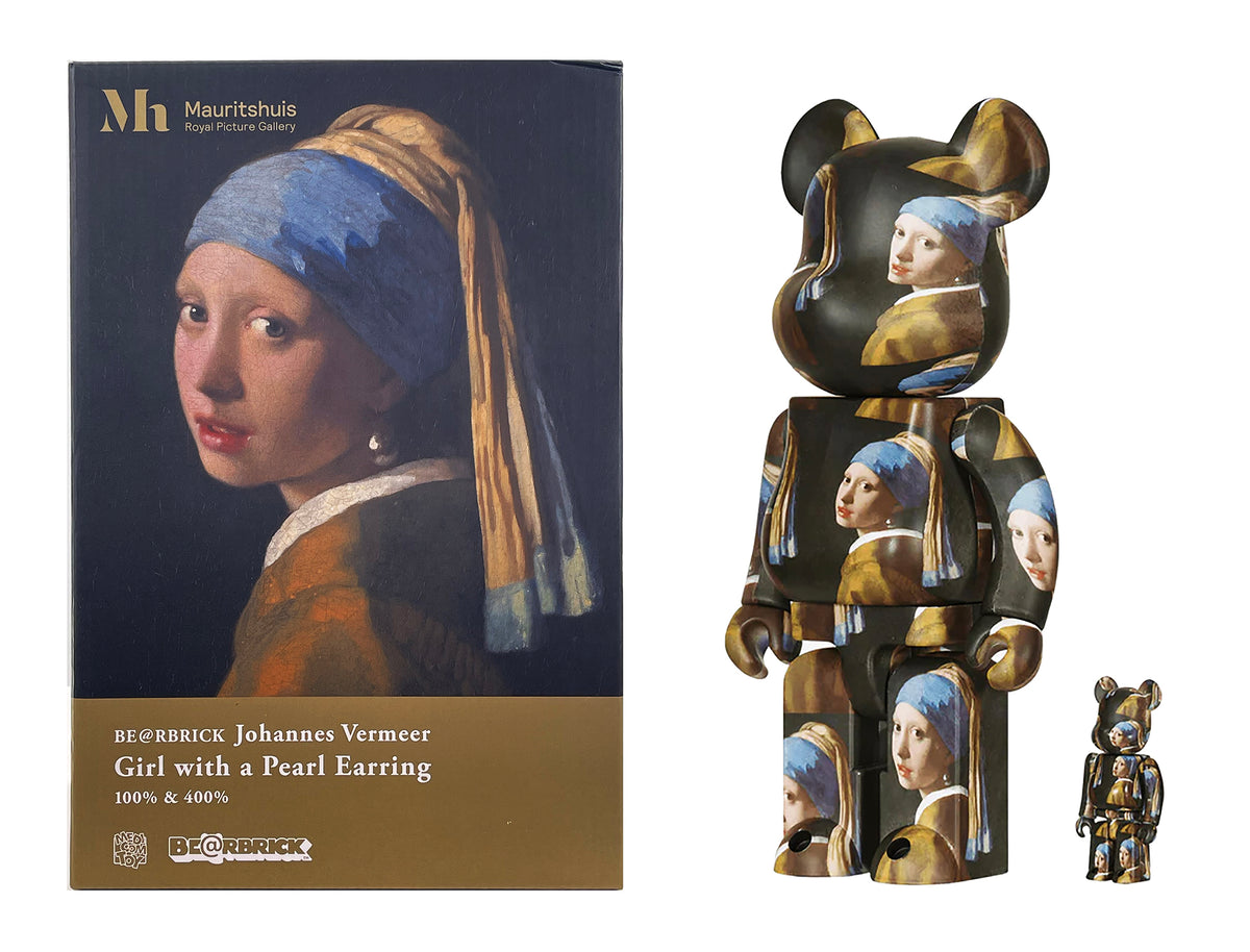 JOHANNES VERMEER x Be@rbrick 'Girl with a Pearl Earring' (2022) Designer  Art Figure Set