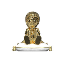 Load image into Gallery viewer, JUCE GACE 'A Wood Awakening: Chill-Out' (gold chrome) Porcelain Art Figure
