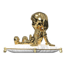 Load image into Gallery viewer, JUCE GACE 'A Wood Awakening: Chill-Out' (gold chrome) Porcelain Art Figure