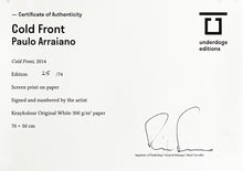 Load image into Gallery viewer, PAULO ARRAIANO 'Cold Front' Screen Print