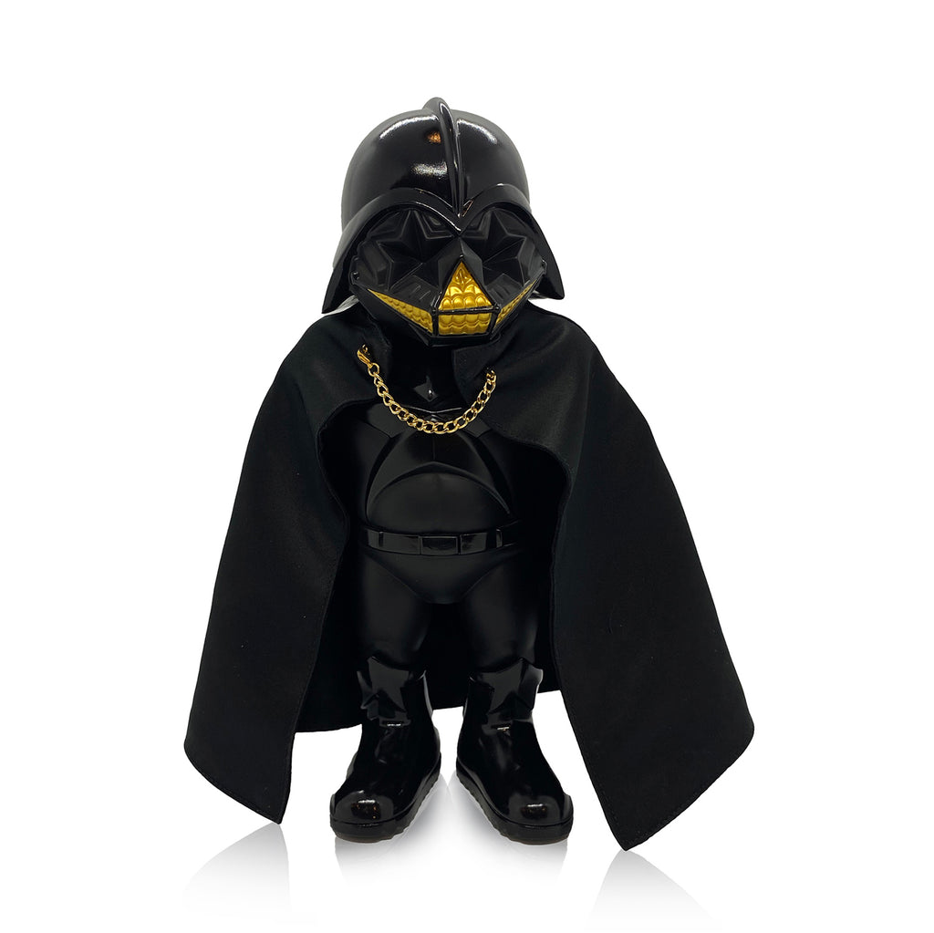 RON ENGLISH 'Dark Star Grin (Vader)' (gold) Designer Art Figure - Signari Gallery