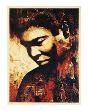 Load image into Gallery viewer, SHEPARD FAIREY 'Ali Canvas Print' Screen Print