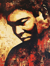 Load image into Gallery viewer, SHEPARD FAIREY 'Ali Canvas Print' Screen Print