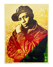 Load image into Gallery viewer, SHEPARD FAIREY 'Chuck D: Black Steel' (Subliminal) Screen Print - Signari Gallery