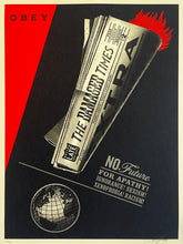 Load image into Gallery viewer, SHEPARD FAIREY 'Damaged Times' Screen Print - Signari Gallery