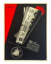 Load image into Gallery viewer, SHEPARD FAIREY 'Damaged Times' Screen Print - Signari Gallery